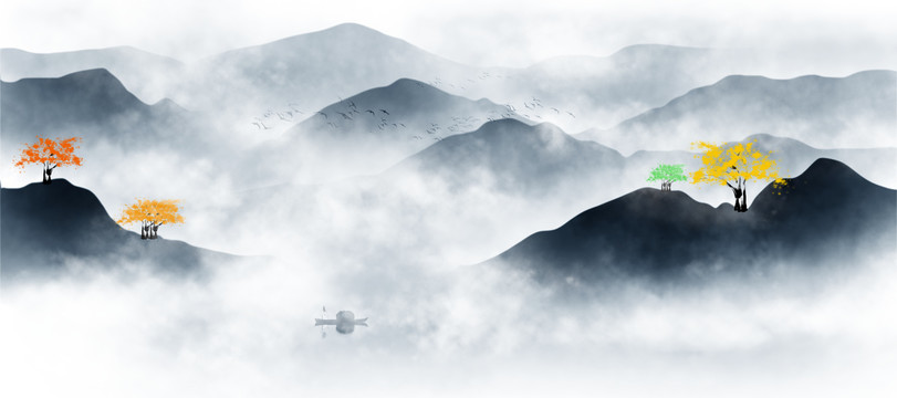 水墨山水畫