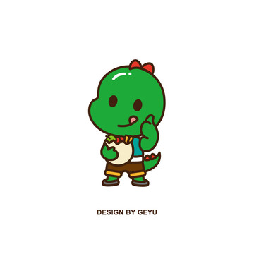 手繪小恐龍
