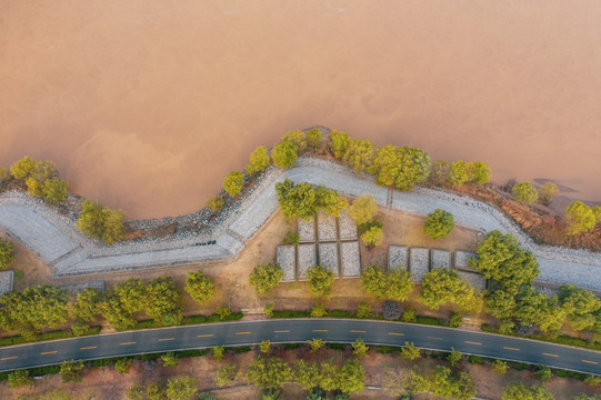 航拍济南黄河54