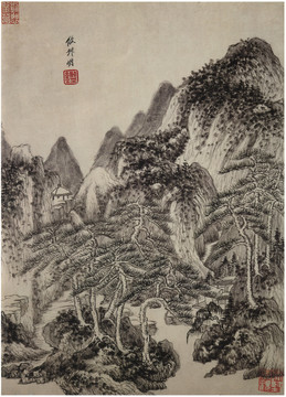 王鑒霧氣掃宴圖