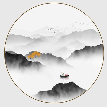 禅意山水画