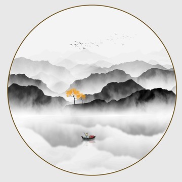 禅意山水画