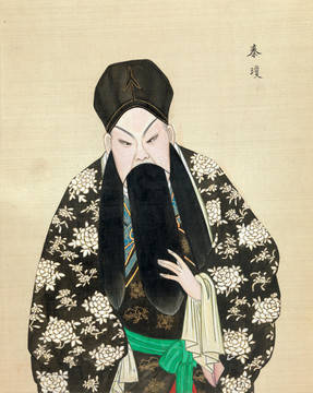 郎世寧秦瓊臉譜