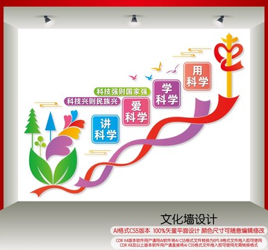 科技樓梯文化墻