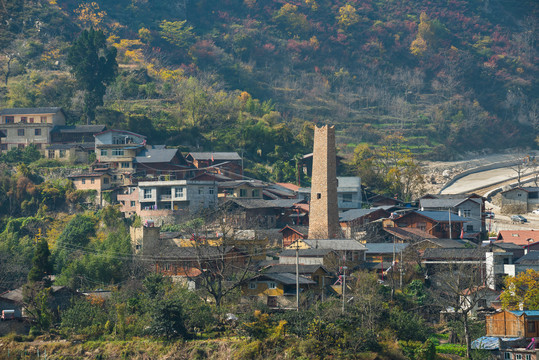 汶川绵虒羌峰寨