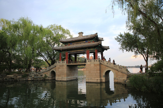 北京颐和园西堤六桥豳风桥