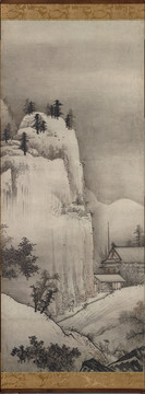 云谷等顏安土桃山山水圖屏風(fēng)第一屏畫(huà)冊(cè)