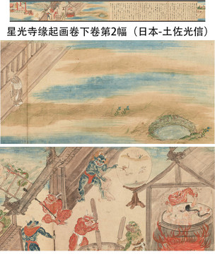 土佐光信星光寺緣起畫卷