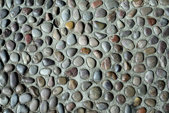 鹅卵石背景墙