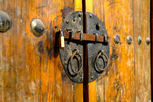 老式门锁