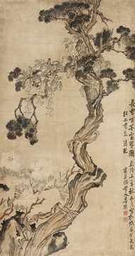 李鱓長(zhǎng)年百子富貴圖