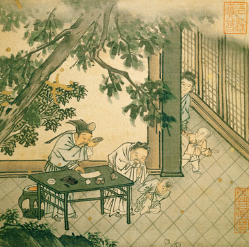 戴文進嬰戲圖