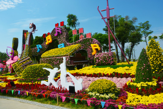 小榄菊花会风光