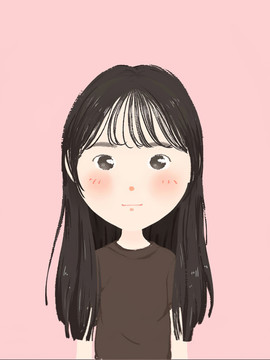 手繪女生