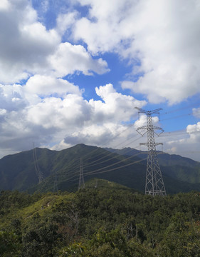 山峦山峰电网