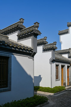 新中式徽派建筑庭院