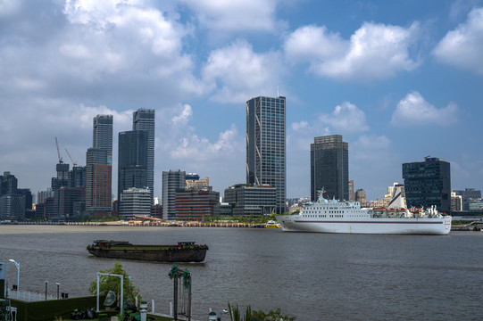 上海黄浦江北外滩建筑群