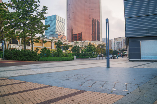 澳门现代建筑和街景和城市街景