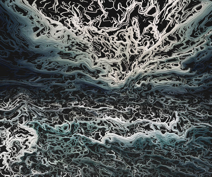 海浪裝飾抽象畫(huà)