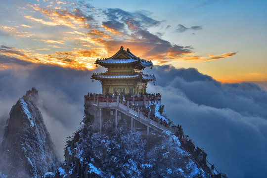 栾川老君山雪景