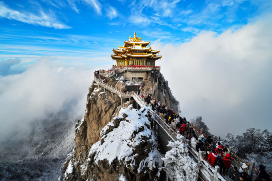 栾川老君山雪景