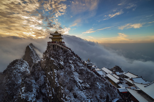 栾川老君山雪景