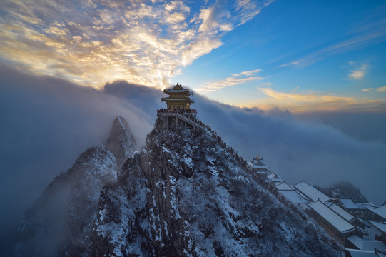 栾川老君山雪景