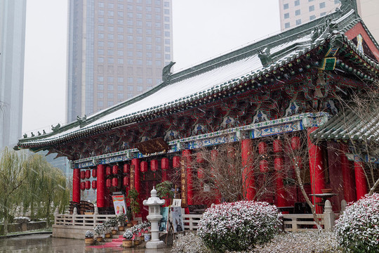 滕王阁雪景