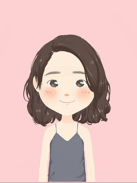 手繪女生