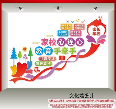 家長學(xué)校樓梯文化墻