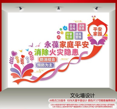 消防安全樓梯文化墻