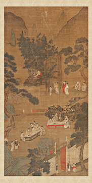 仇英西園雅集圖