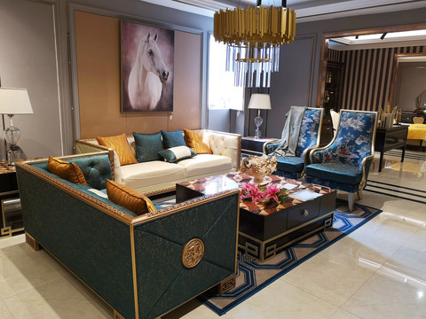 123新中式沙发组套客厅家具