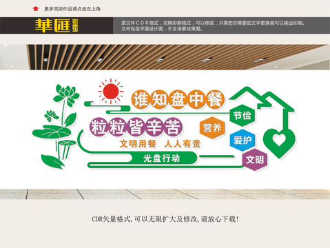 食堂文化墻