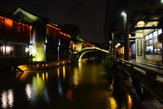 嘉兴月河街夜景