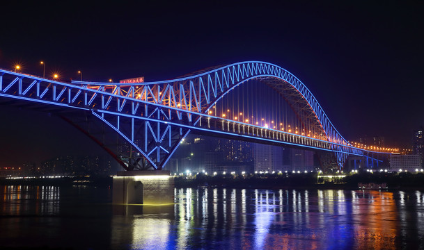 重庆朝天门长江大桥夜景