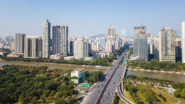 广州建筑景观航拍