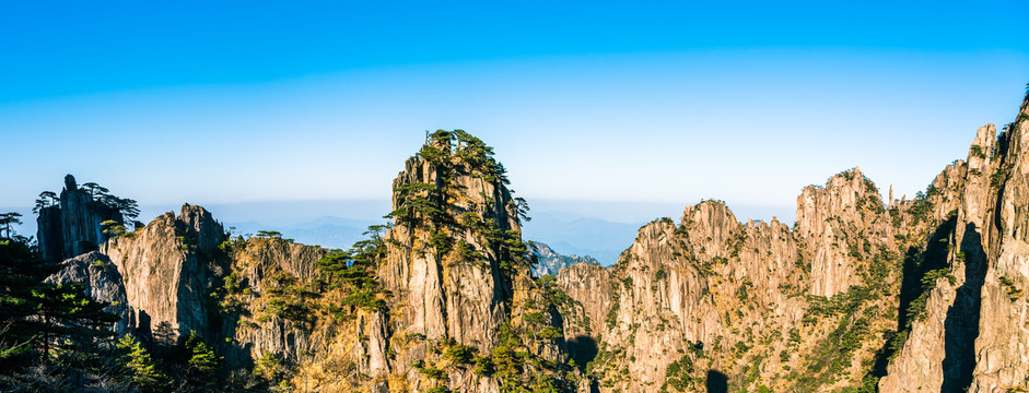 黄山奇峰全景图