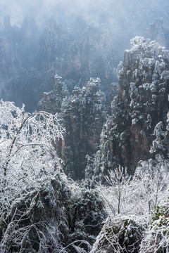 张家界雪景