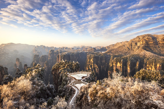 张家界雪景