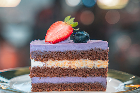 紫薯蛋糕切件