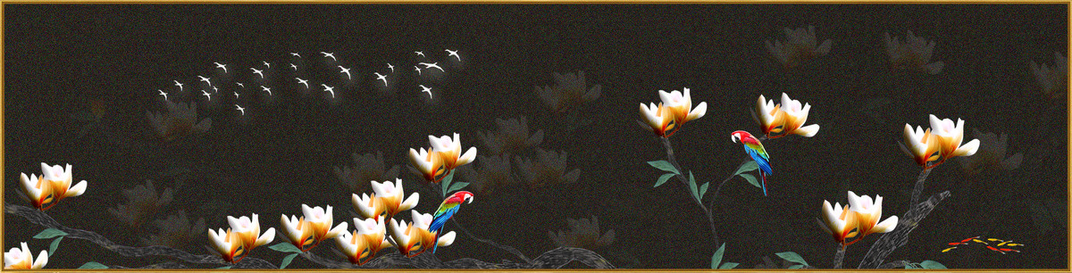 原創(chuàng)手繪花鳥