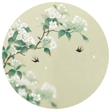 手繪梨花