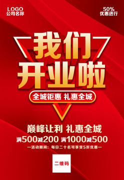 開業海報