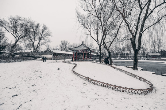 颐和园雪景