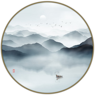新中式山水畫