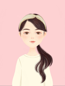 手繪女孩