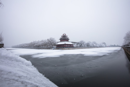 故宫角楼雪景