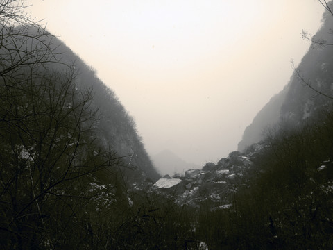 冬季山谷