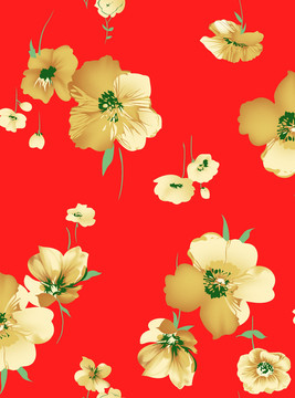 清新時(shí)尚花朵印花圖